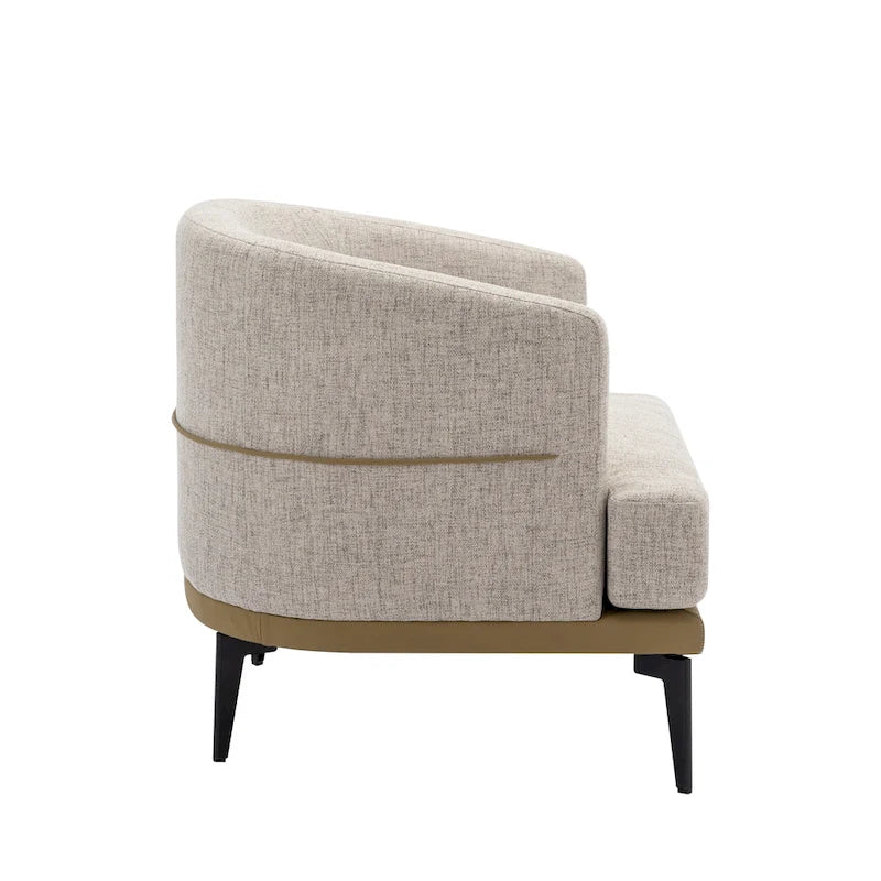 Fauteuil crapaud bicolore, Vert Moutarde / Orange Brûlé, 1 place