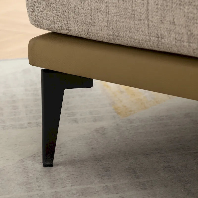 Fauteuil crapaud bicolore, Vert Moutarde / Orange Brûlé, 1 place