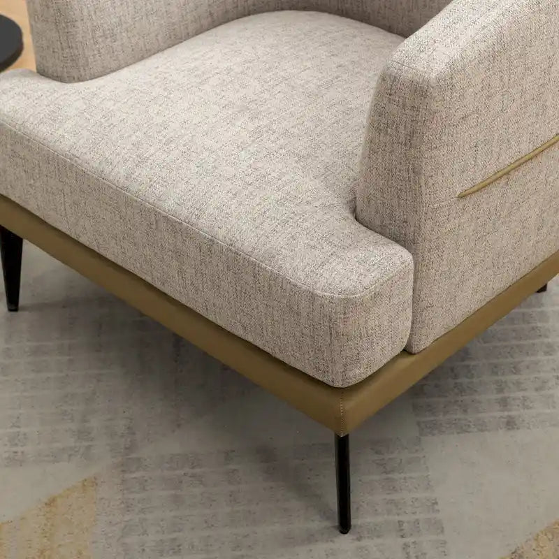 Fauteuil crapaud bicolore, Vert Moutarde / Orange Brûlé, 1 place