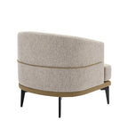 Fauteuil crapaud bicolore, Vert Moutarde / Orange Brûlé, 1 place