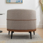 Fauteuil crapaud bicolore, Vert Moutarde / Orange Brûlé, 1 place