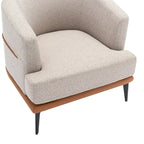 Fauteuil crapaud bicolore, Vert Moutarde / Orange Brûlé, 1 place