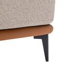Fauteuil crapaud bicolore, Vert Moutarde / Orange Brûlé, 1 place