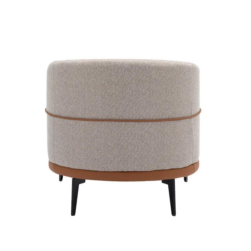 Fauteuil crapaud bicolore, Vert Moutarde / Orange Brûlé, 1 place