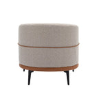 Fauteuil crapaud bicolore, Vert Moutarde / Orange Brûlé, 1 place