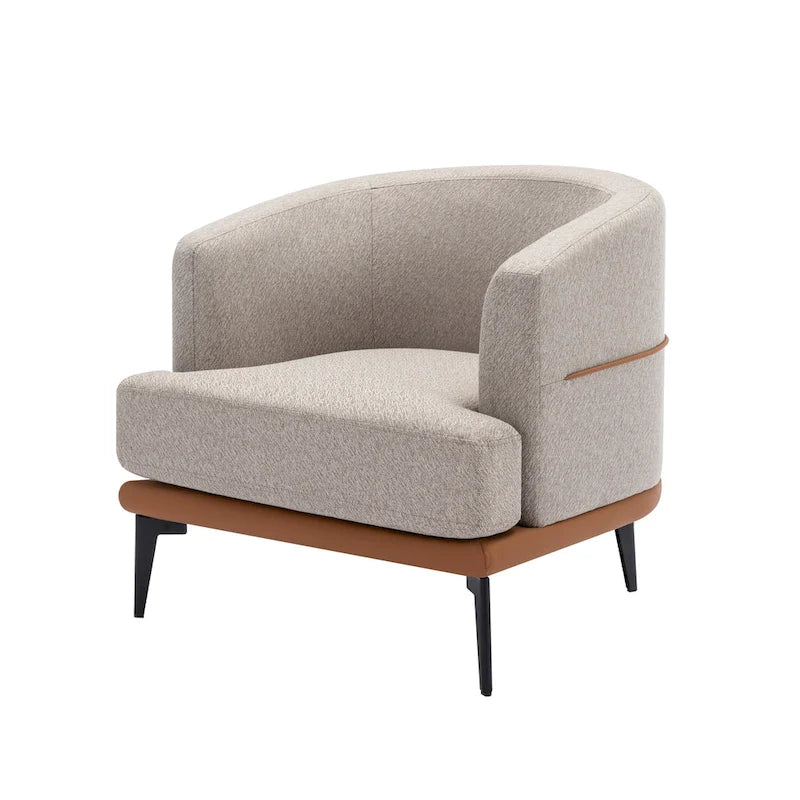 Fauteuil crapaud bicolore, Vert Moutarde / Orange Brûlé, 1 place