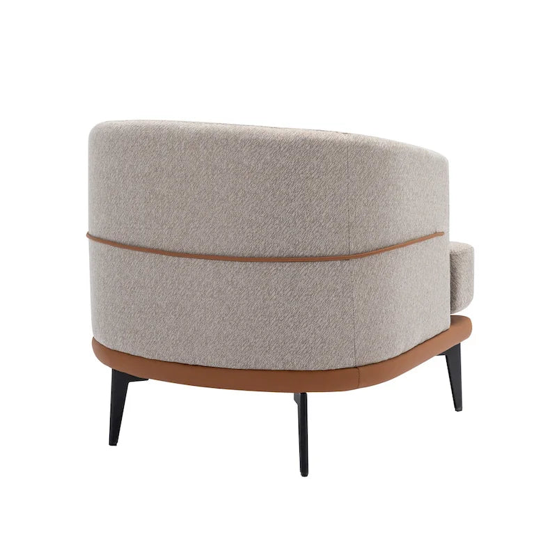 Fauteuil crapaud bicolore, Vert Moutarde / Orange Brûlé, 1 place