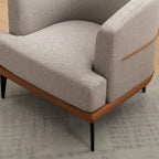 Fauteuil crapaud bicolore, Vert Moutarde / Orange Brûlé, 1 place