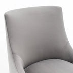 Chaises de salle à manger sans accoudoirs, revêtues de velours, lot de 4 – Gris / Noir / Bleu marine / Vert / Beige