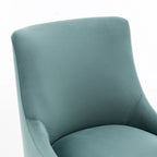 Chaises de salle à manger sans accoudoirs, revêtues de velours, lot de 4 – Gris / Noir / Bleu marine / Vert / Beige
