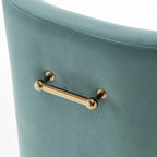 Chaises de salle à manger sans accoudoirs, revêtues de velours, lot de 4 – Gris / Noir / Bleu marine / Vert / Beige