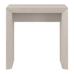 Table d'appoint rectangulaire de 56 cm de large – Chêne gris antique / Grain noir / Aulne blanc, piètement luge, montage par 1 personne