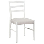 Ensemble de salle à manger extensible en bois naturel / marron+blanc, 6 à 8 places (7 pièces)